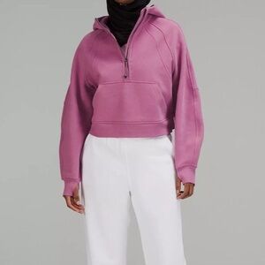 Lululemon Scuba Oversized Half-Zip Hoodie Pink XS/S